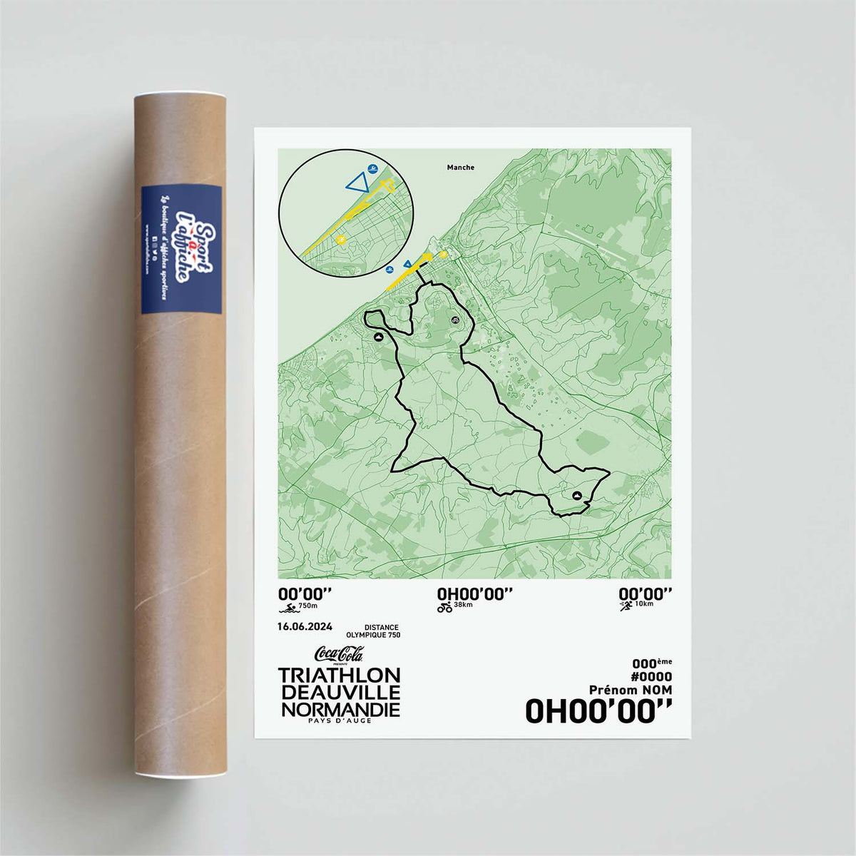 Affiche Triathlon de Deauville - Distance Olympique 750