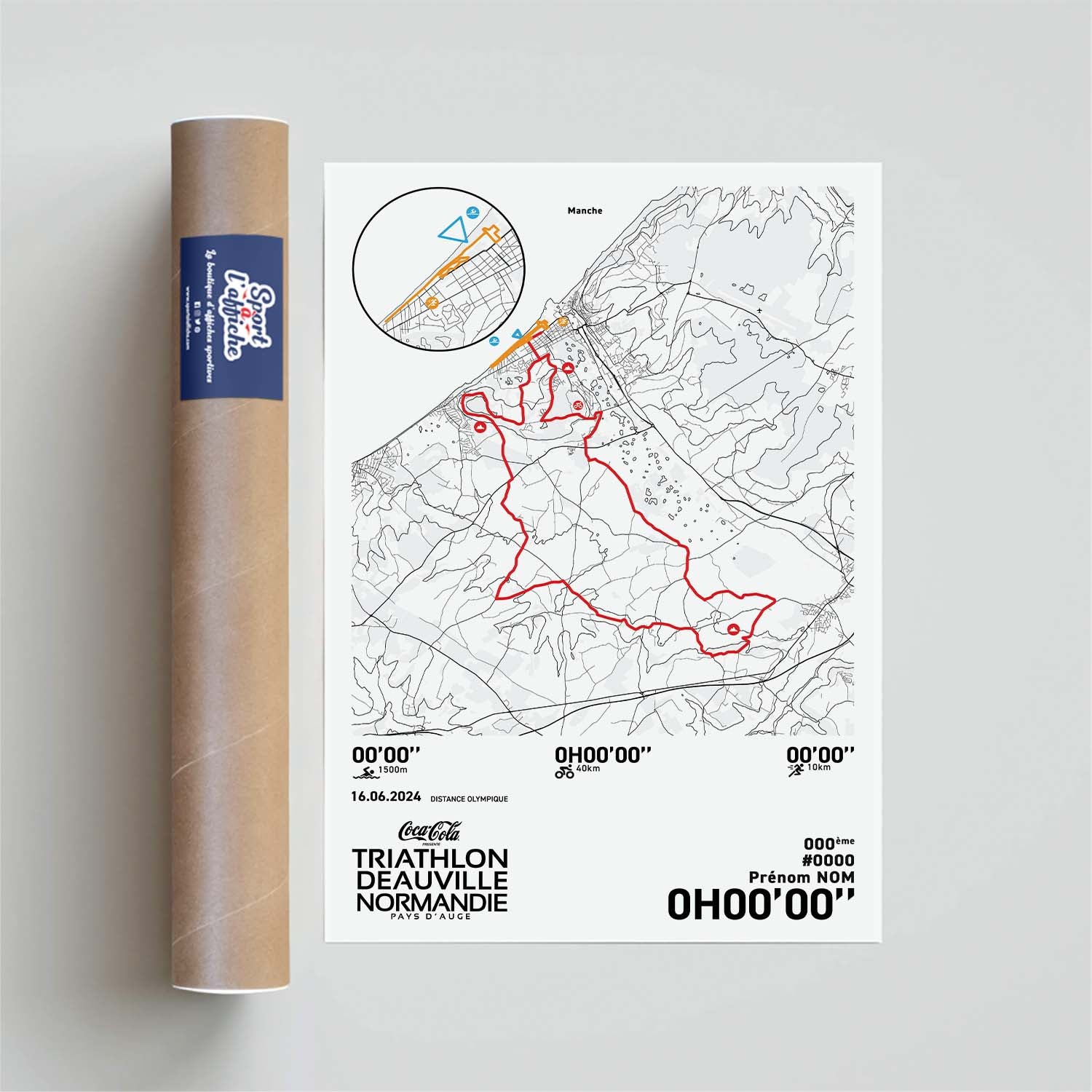 Affiche Triathlon de Deauville - Distance Olympique