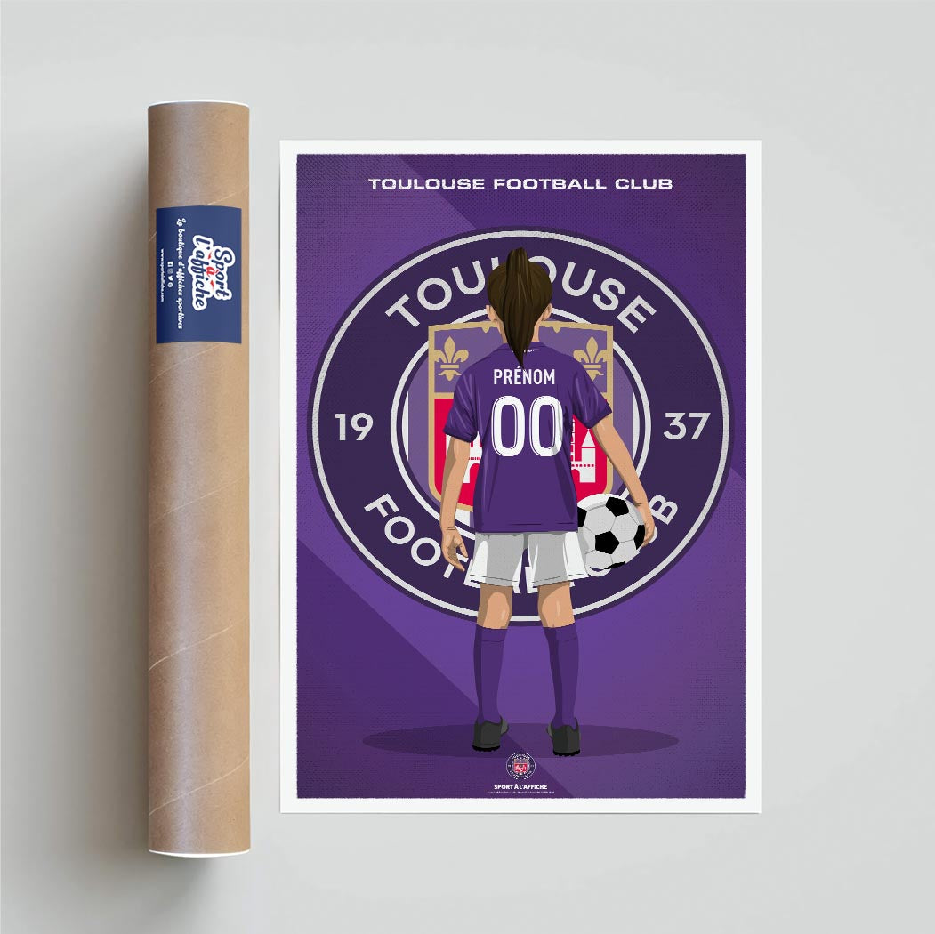 Affiche Toulouse FC - Enfant Personnalisé