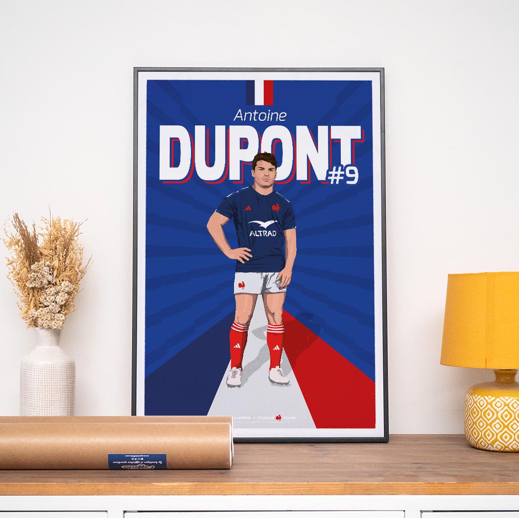 Affiche XV de France - Antoine Dupont