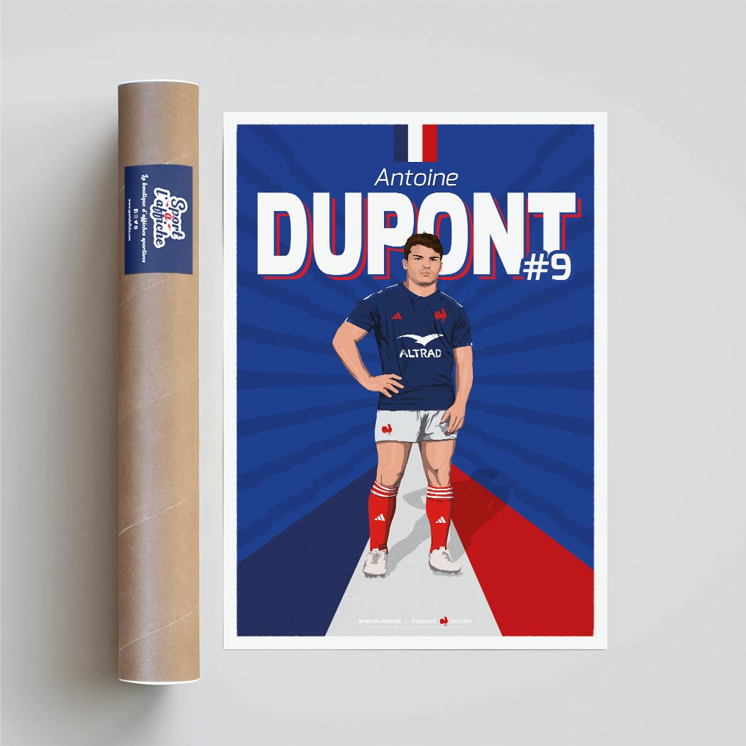 Affiche XV de France - Antoine Dupont