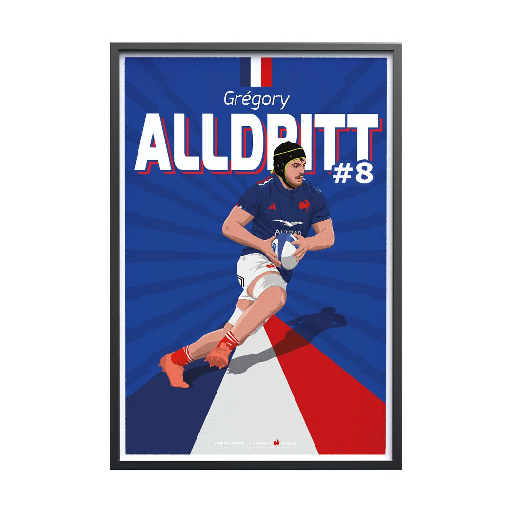 Affiche XV de France - Grégory Alldritt