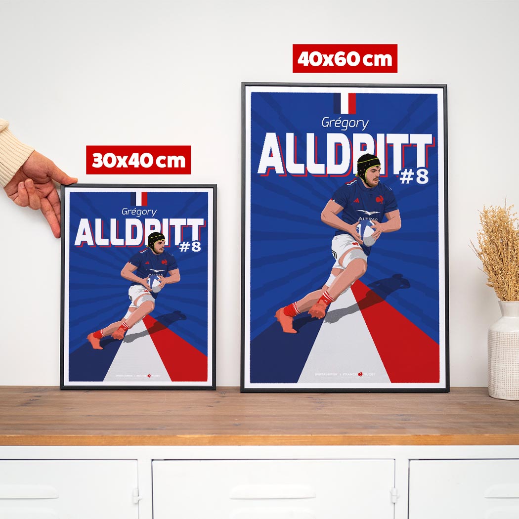 Affiche XV de France - Grégory Alldritt