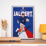 Affiche XV de France - Matthieu Jalibert