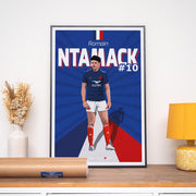 Affiche XV de France - Romain Ntamack