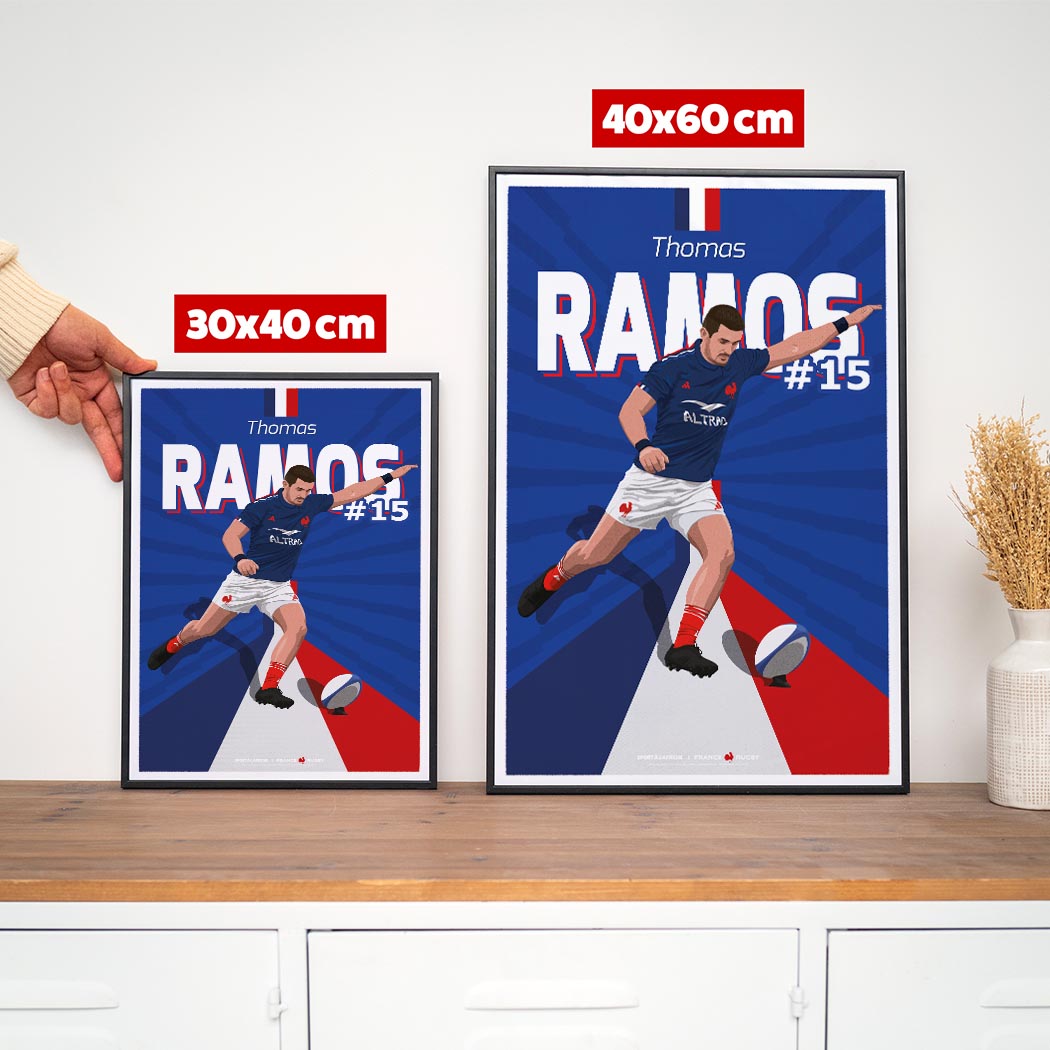 Affiche XV de France - Thomas Ramos