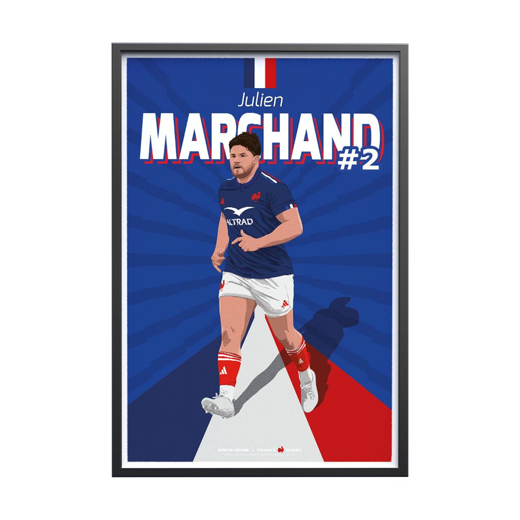 Affiche XV de France - Julien Marchand