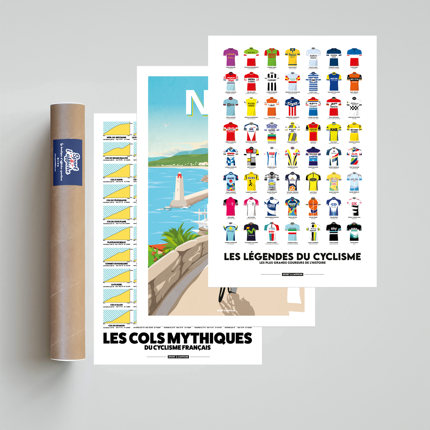 Pack 3 Affiches Cyclisme