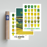 Pack 3 Affiches FC Nantes