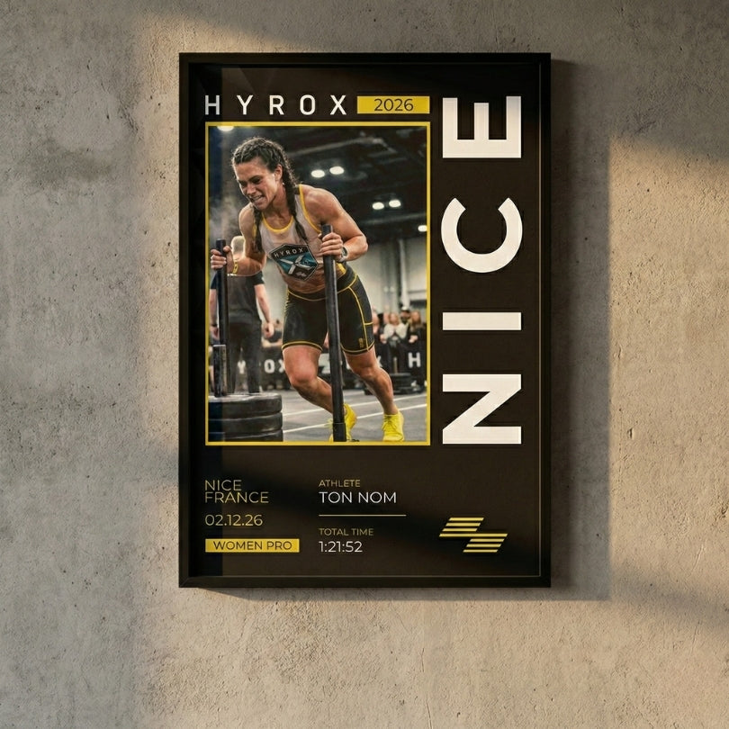 Affiche Hyrox personnalisée - Finisher