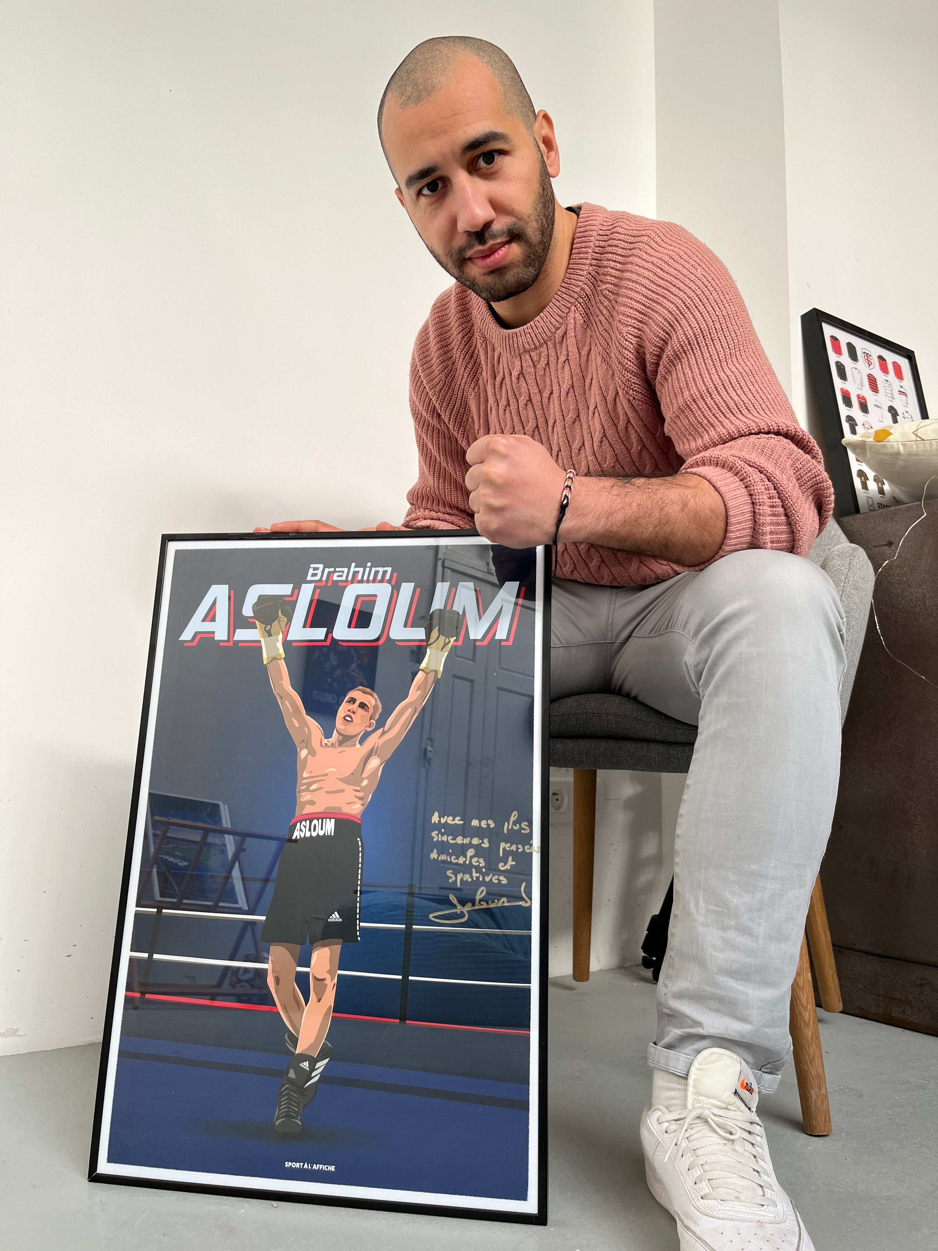 Affiche Brahim Asloum - Champion Olympique