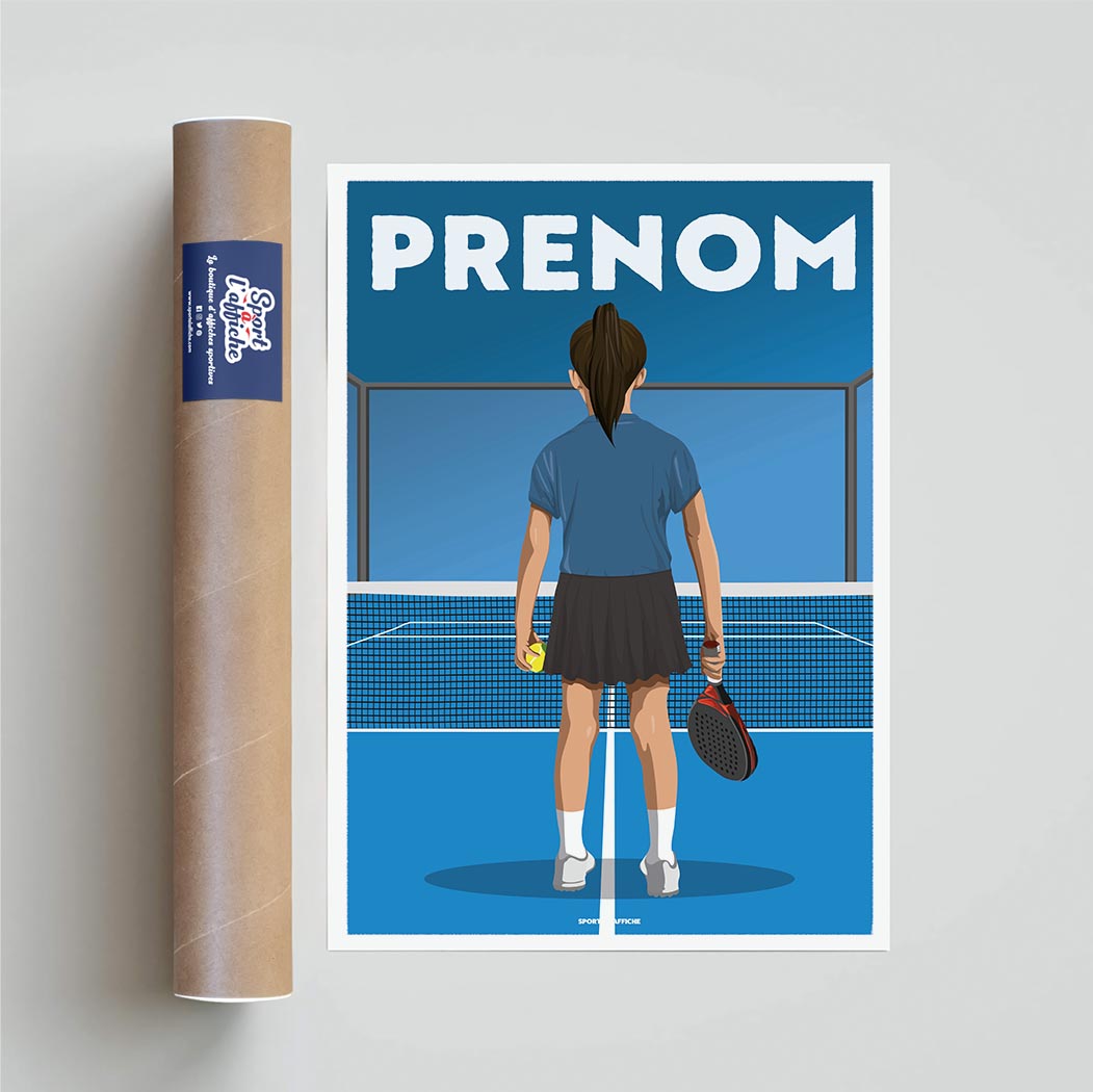 Affiche Padel - Enfant Personnalisé