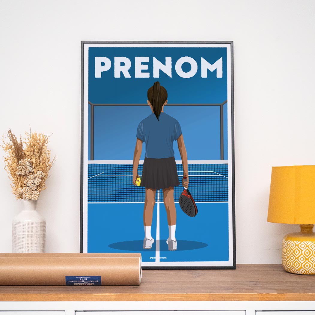 Affiche Padel - Enfant Personnalisé