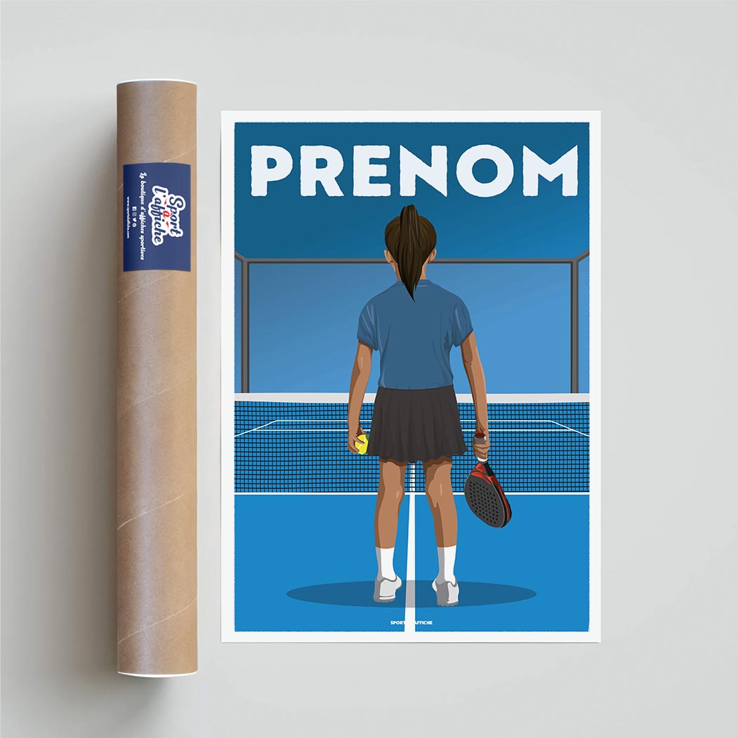 Affiche Padel - Enfant Personnalisé