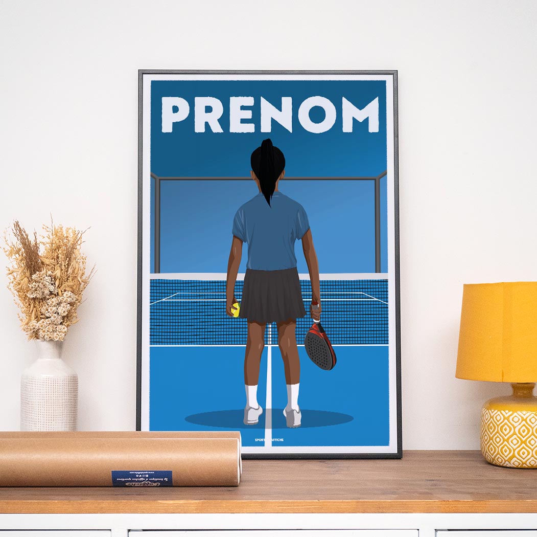 Affiche Padel - Enfant Personnalisé