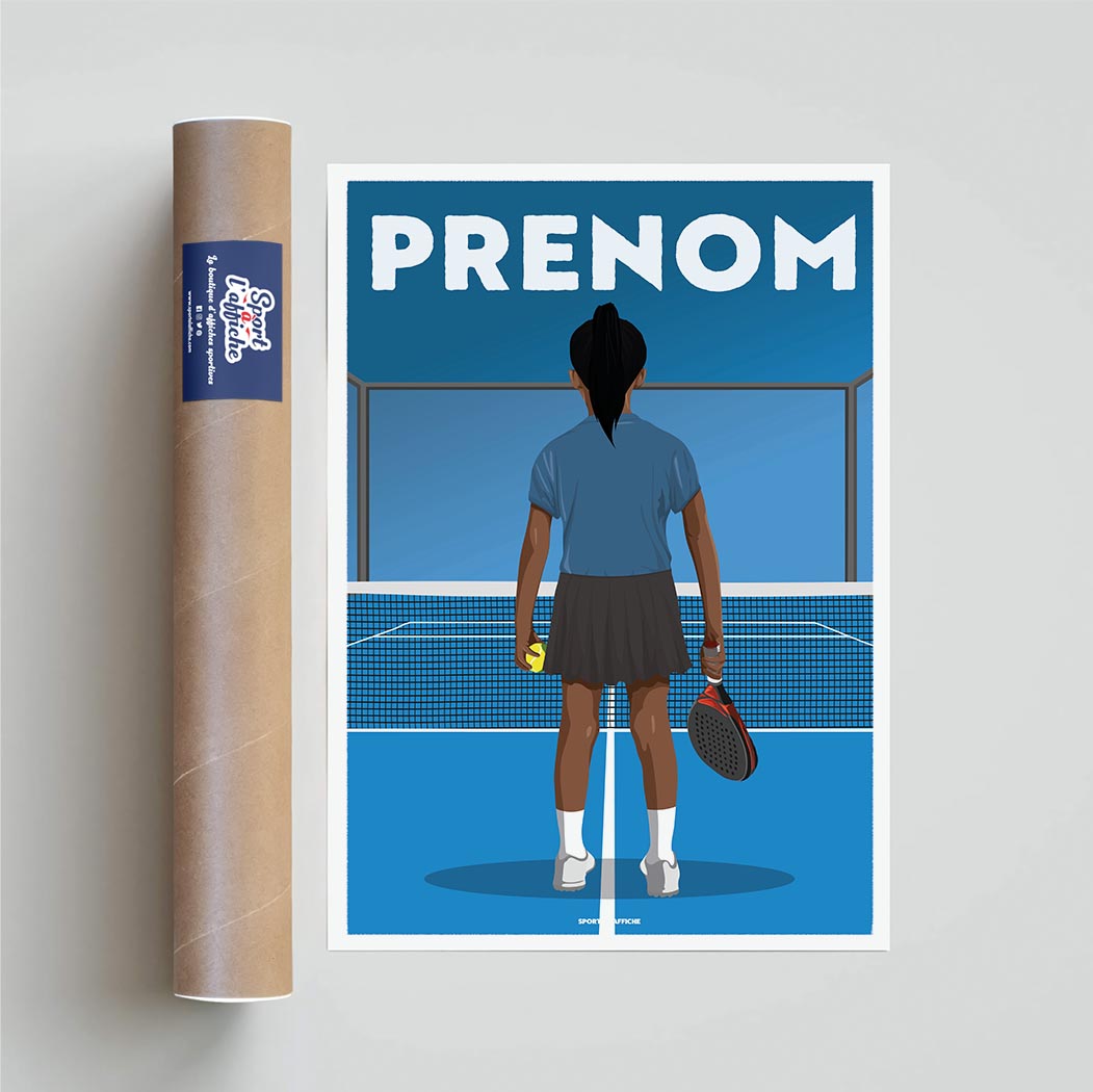 Affiche Padel - Enfant Personnalisé