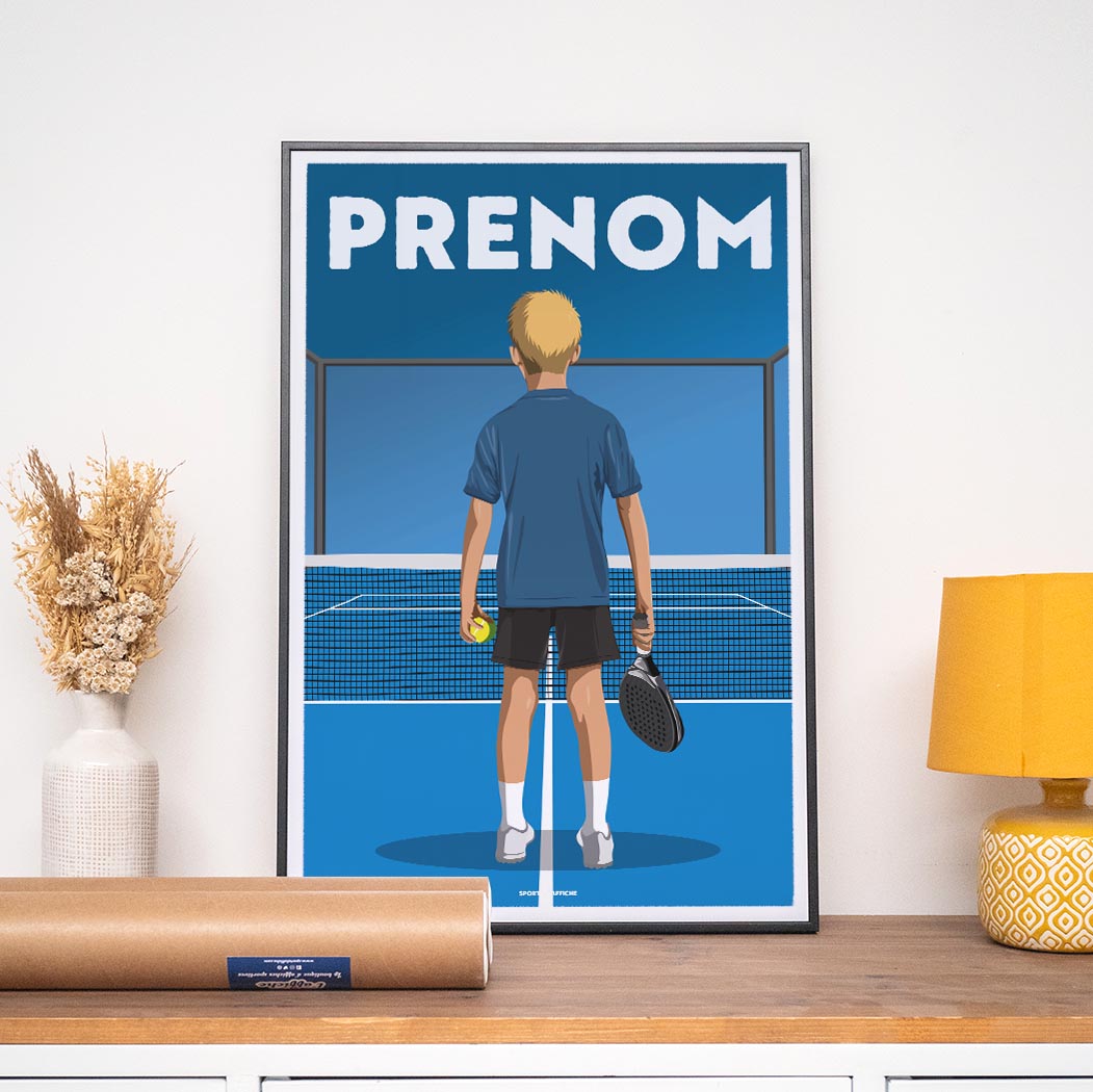 Affiche Padel - Enfant Personnalisé