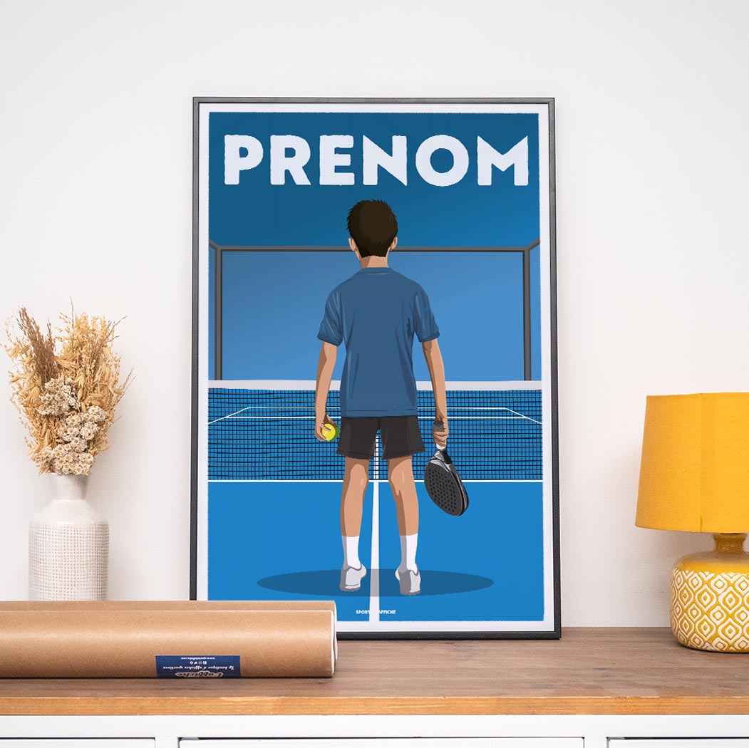 Affiche Padel - Enfant Personnalisé