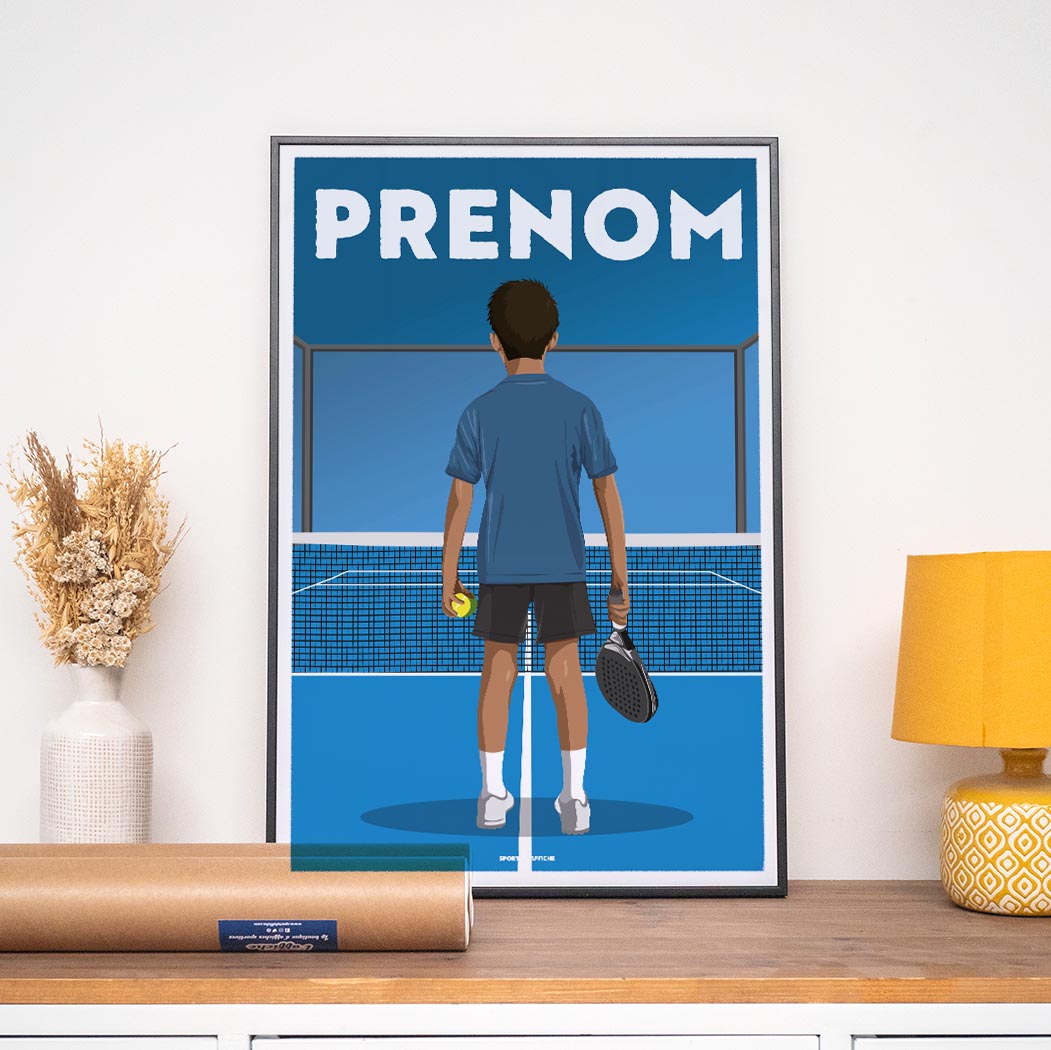 Affiche Padel - Enfant Personnalisé