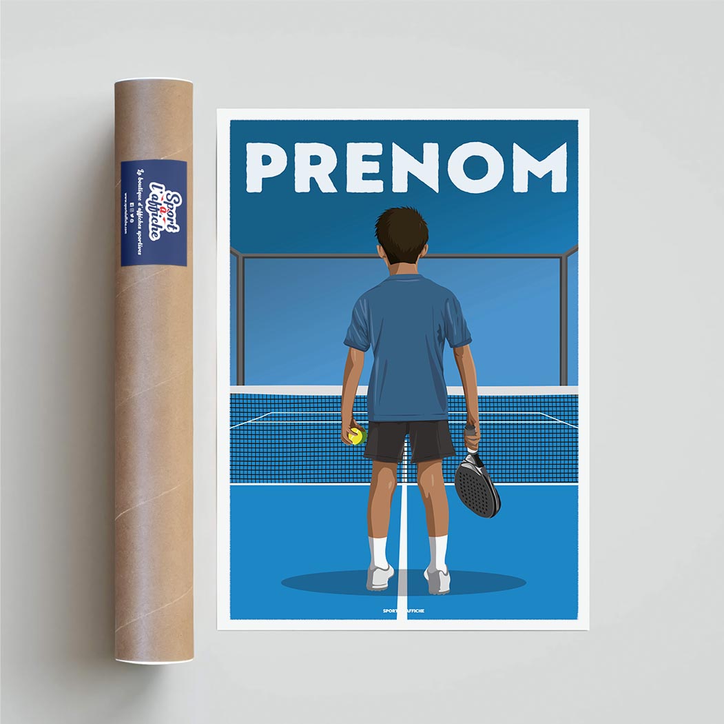 Affiche Padel - Enfant Personnalisé