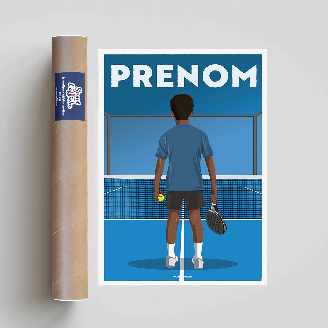 Affiche Padel - Enfant Personnalisé