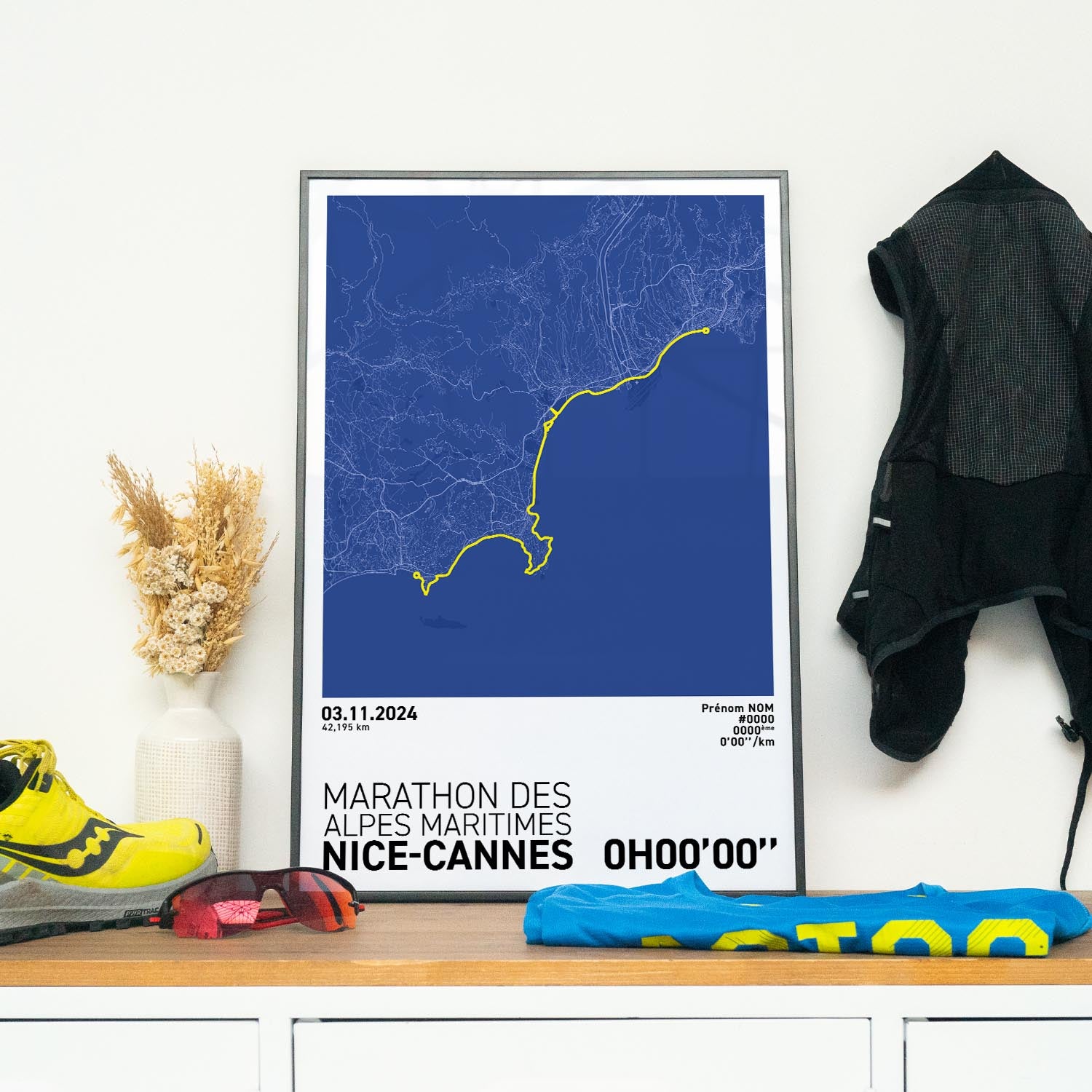 Affiche Running - Marathon des Alpes-Maritimes Nice-Cannes