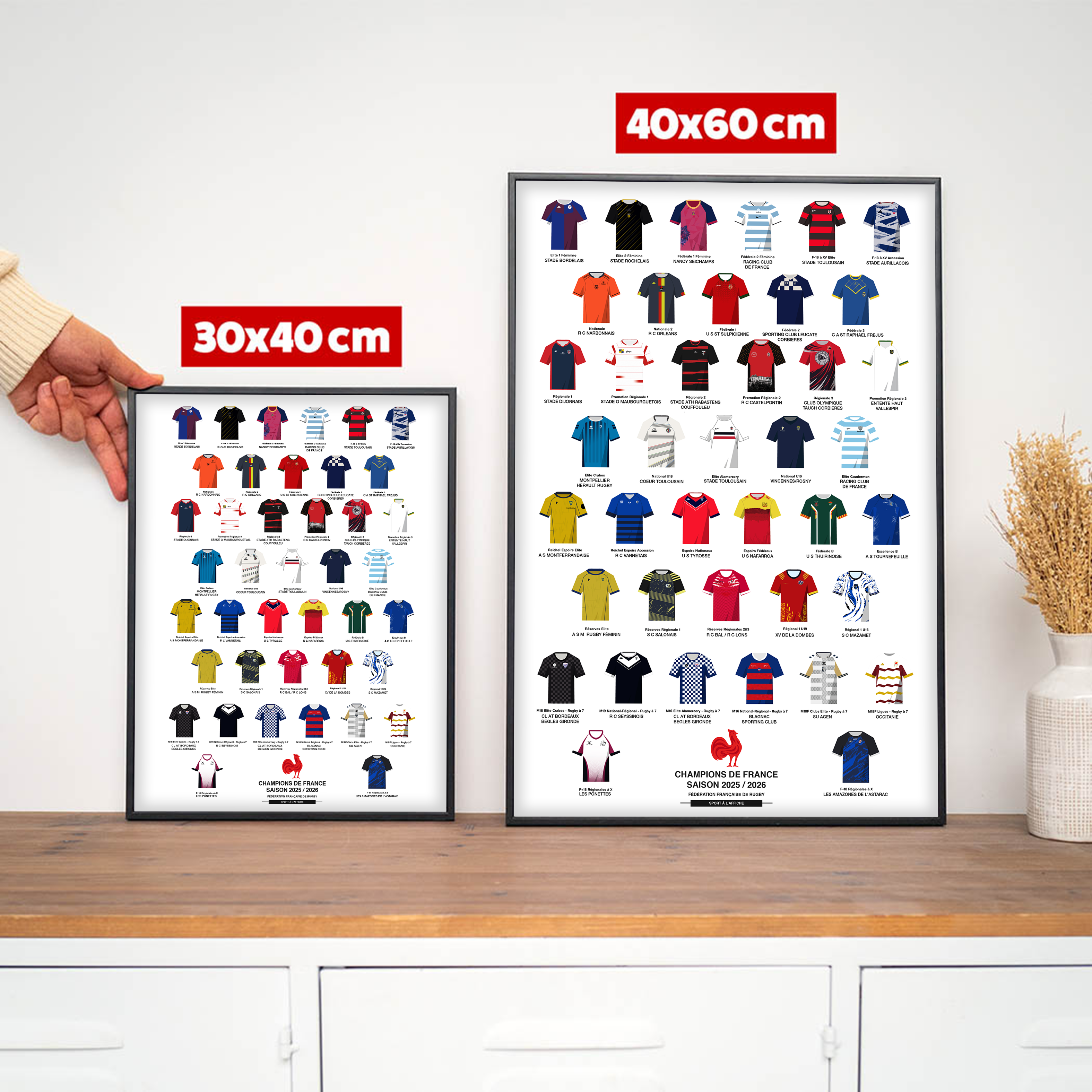 Affiche France Rugby - Champions de la saison 2025-2026