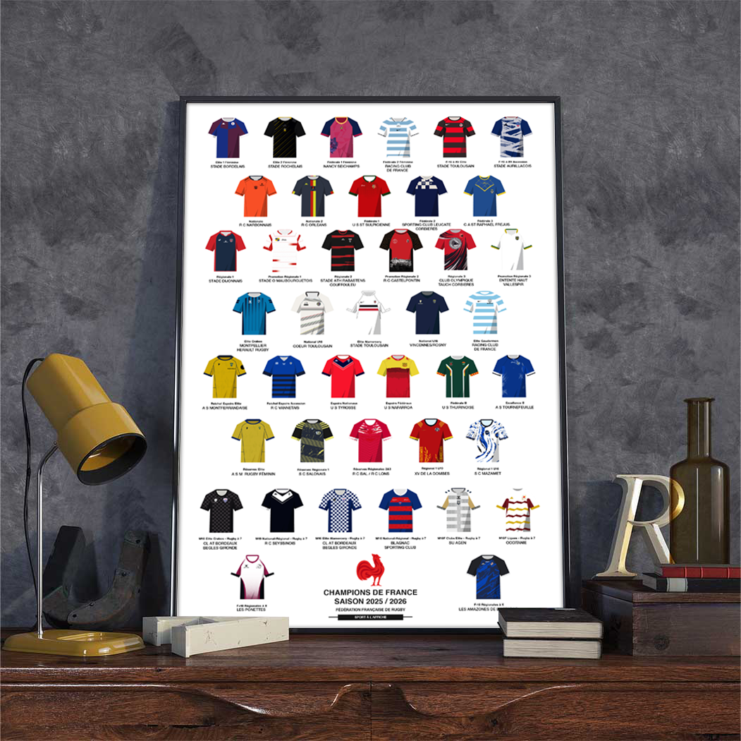 Affiche France Rugby - Champions de la saison 2025-2026
