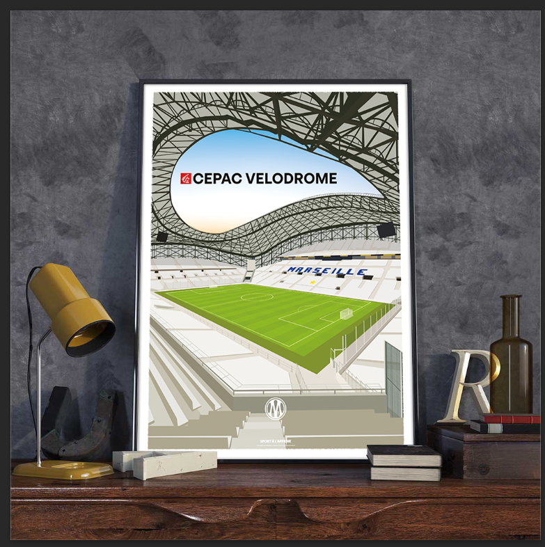 Affiche OM - CEPAC Vélodrome