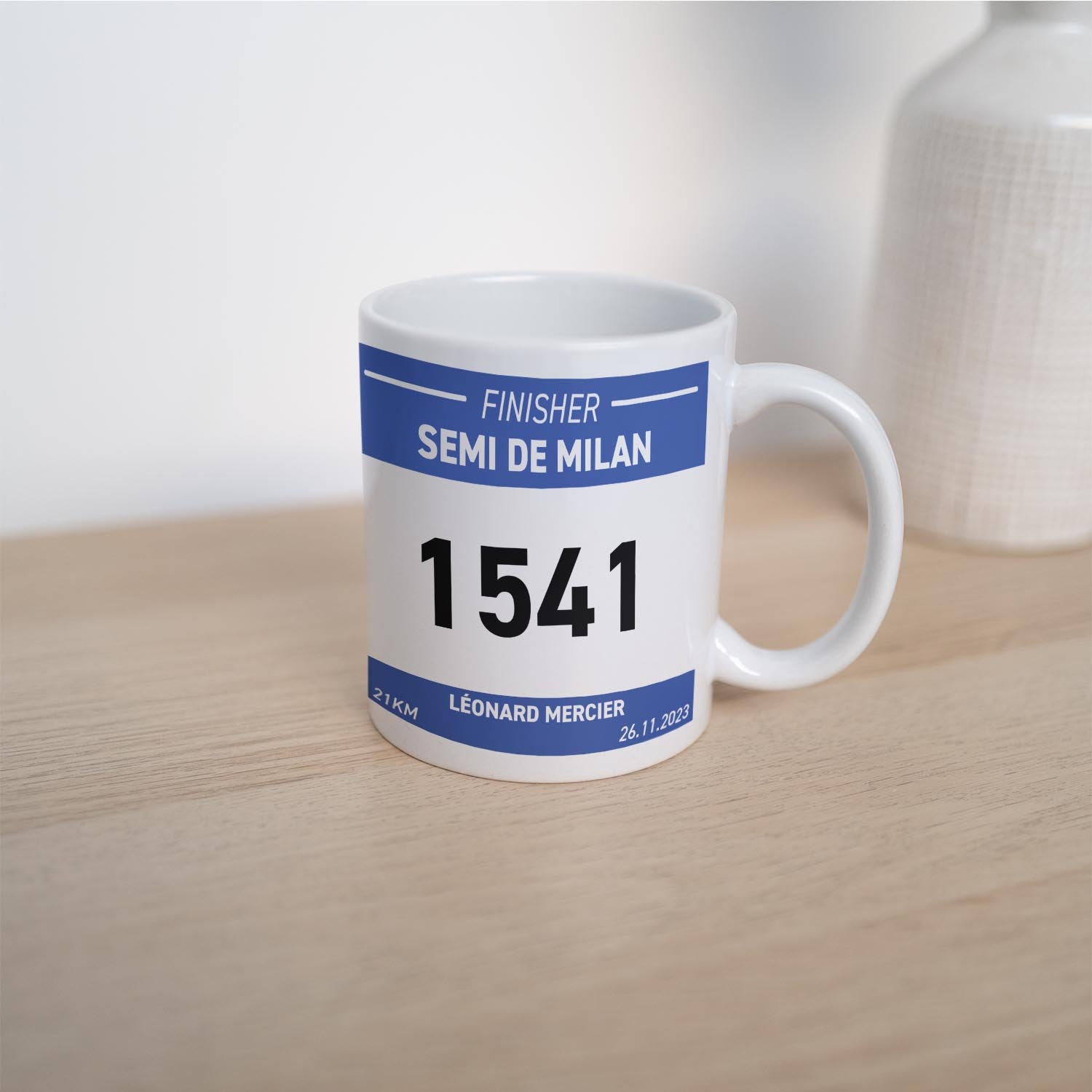 Mug Running Dossard Personnalisé