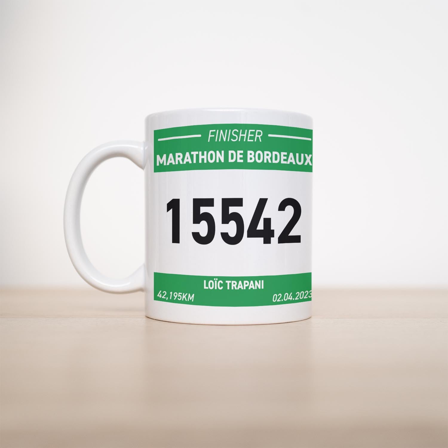 Mug Running Dossard Personnalisé