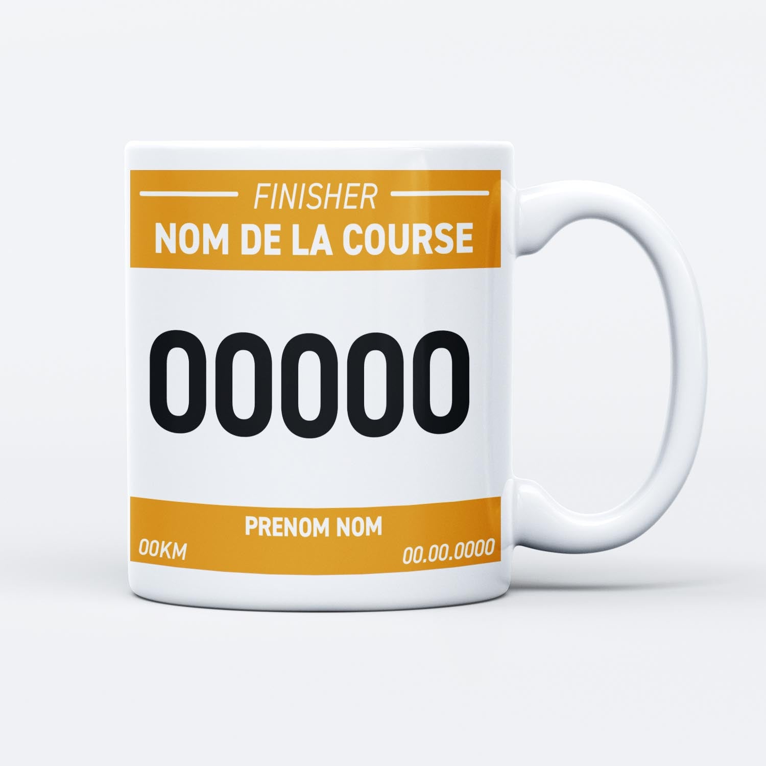 Mug Running Dossard Personnalisé