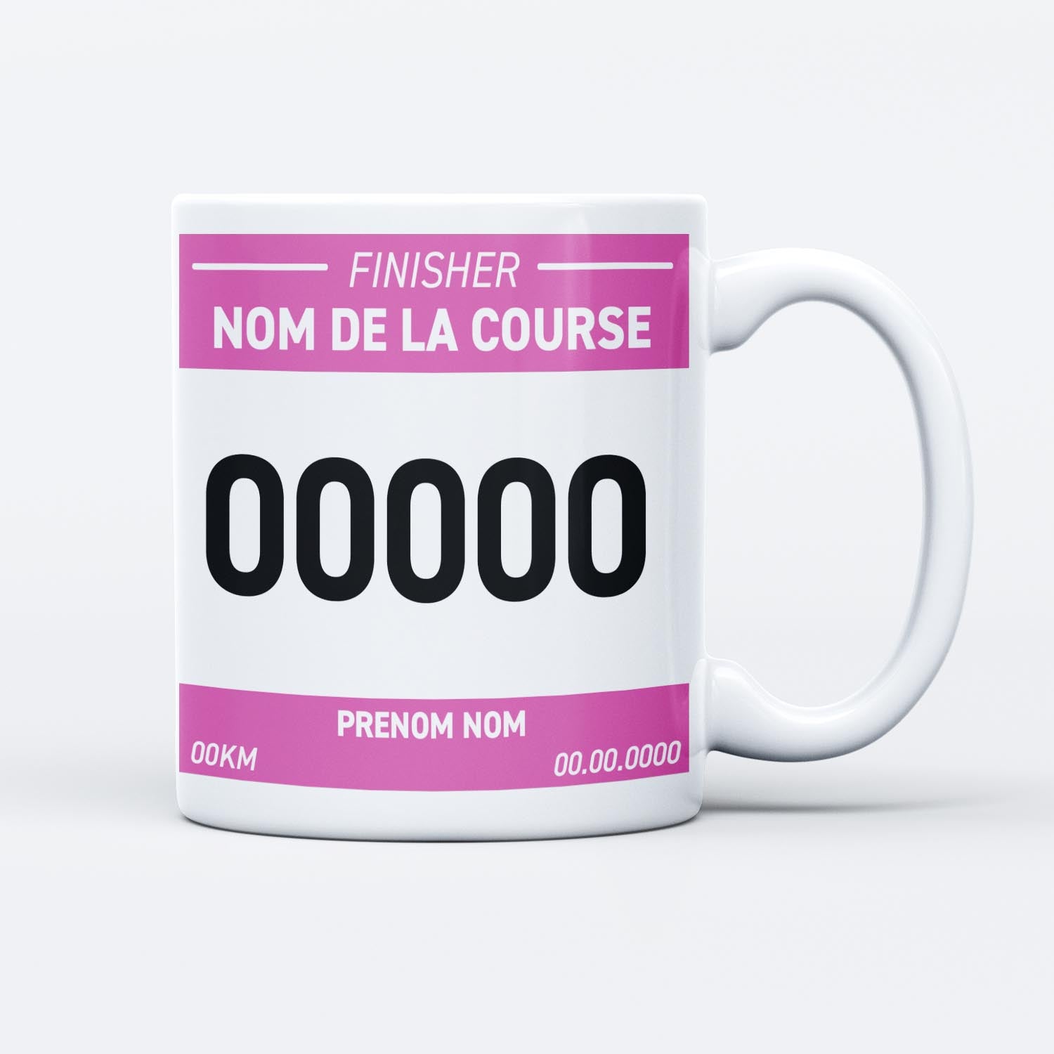 Mug Running Dossard Personnalisé