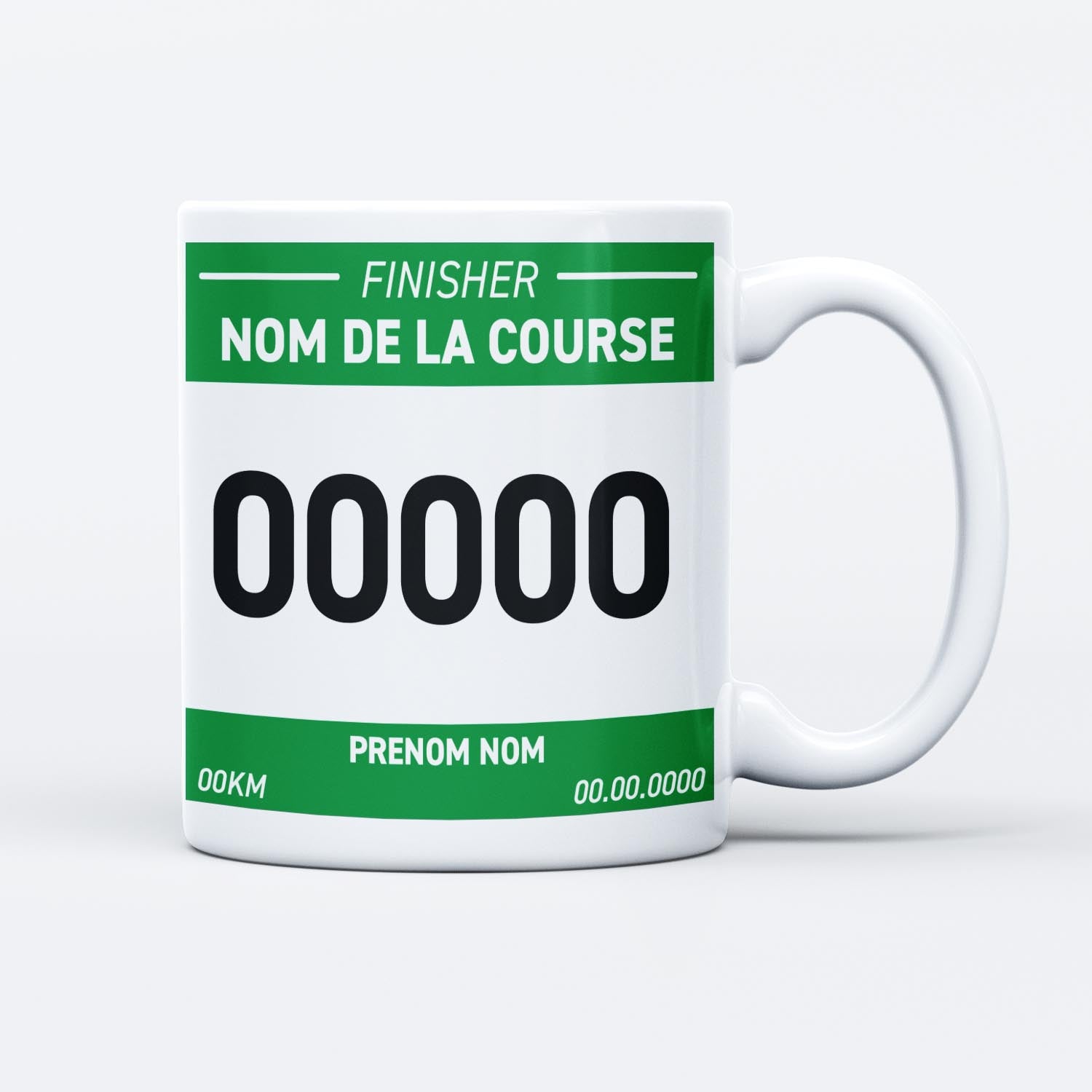 Mug Running Dossard Personnalisé