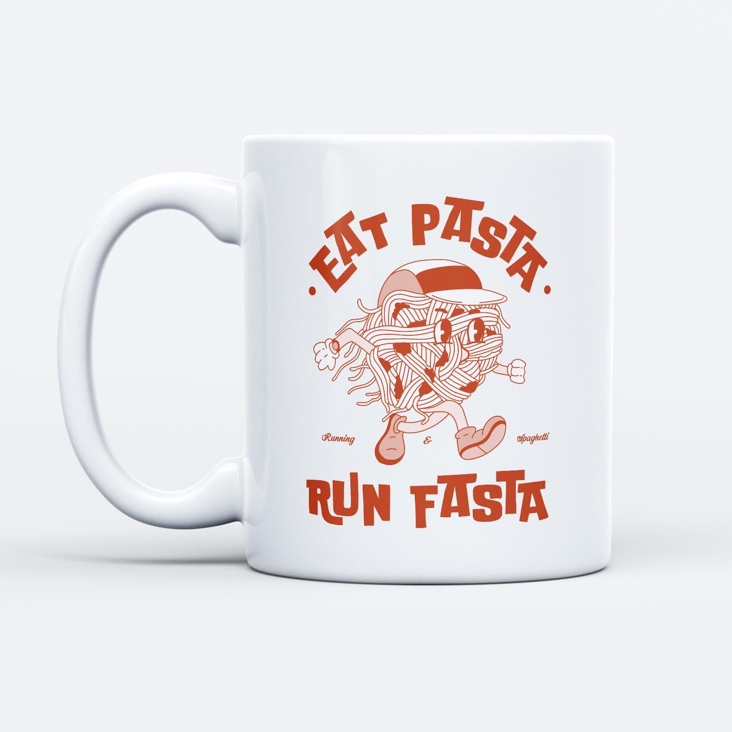 Mug Running - Eat Pasta Run Fasta