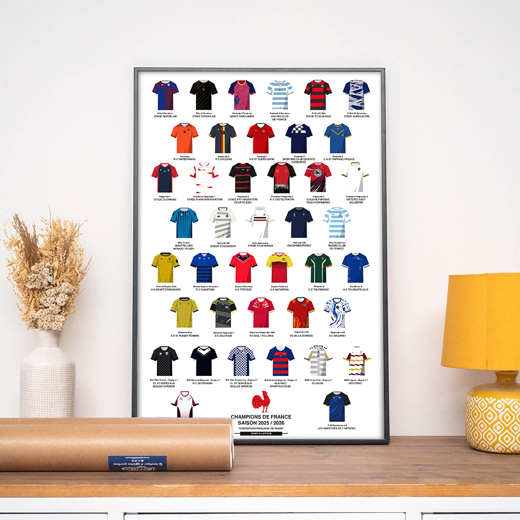 Affiche France Rugby - Champions de la saison 2025-2026