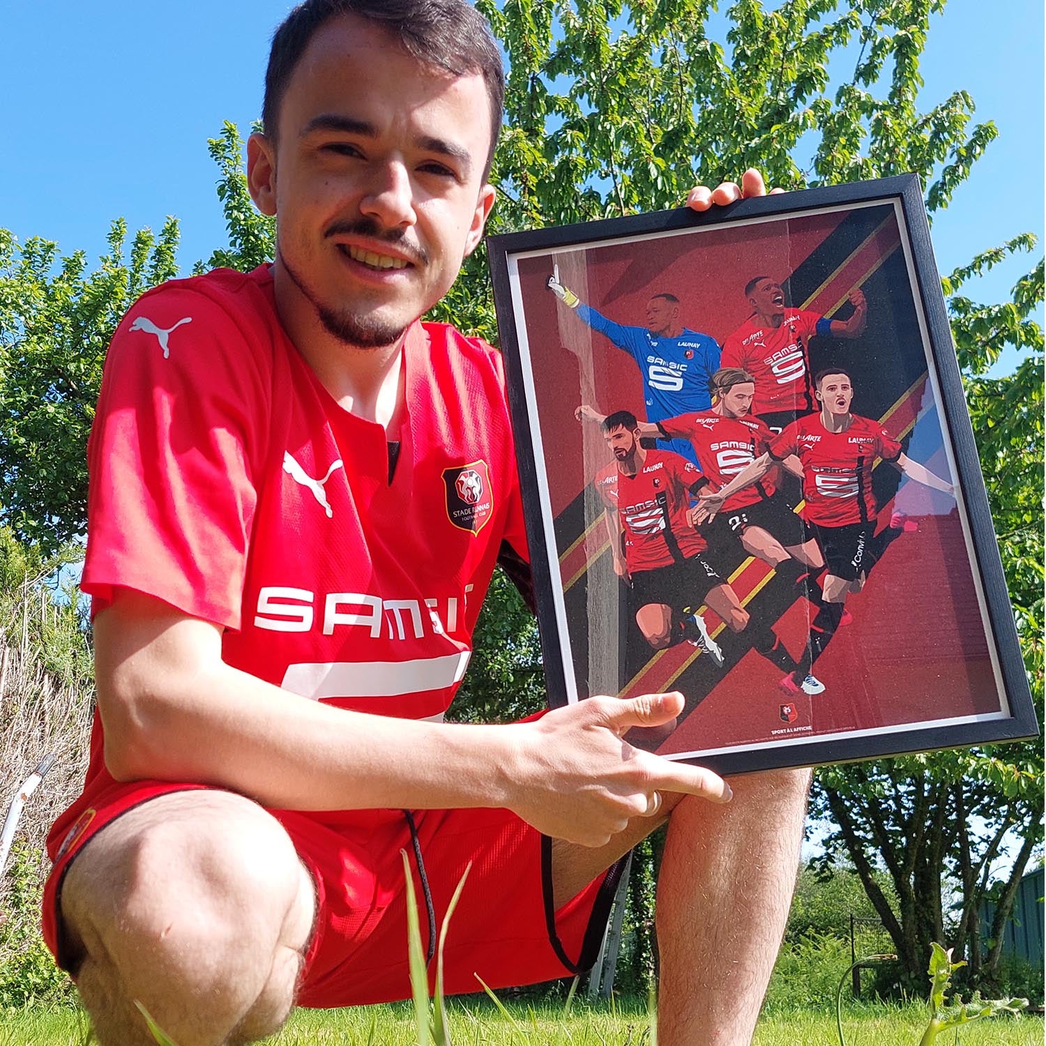 Affiche Stade Rennais F.C. - Les Rouges et Noirs