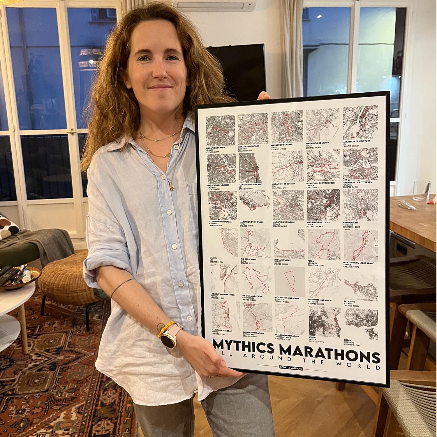 Affiche Running - Les Marathons Mythiques