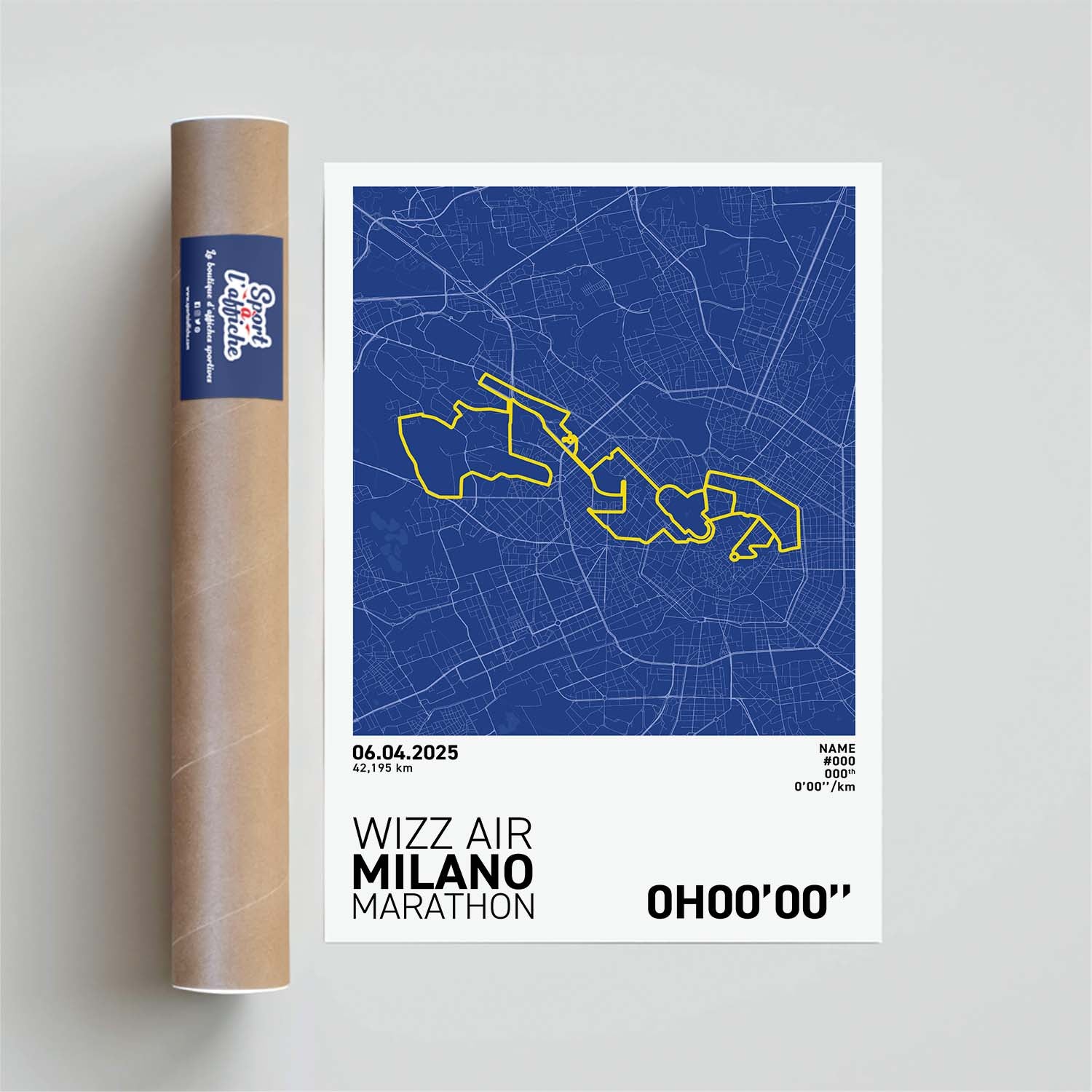 Affiche Running - Marathon de Milan