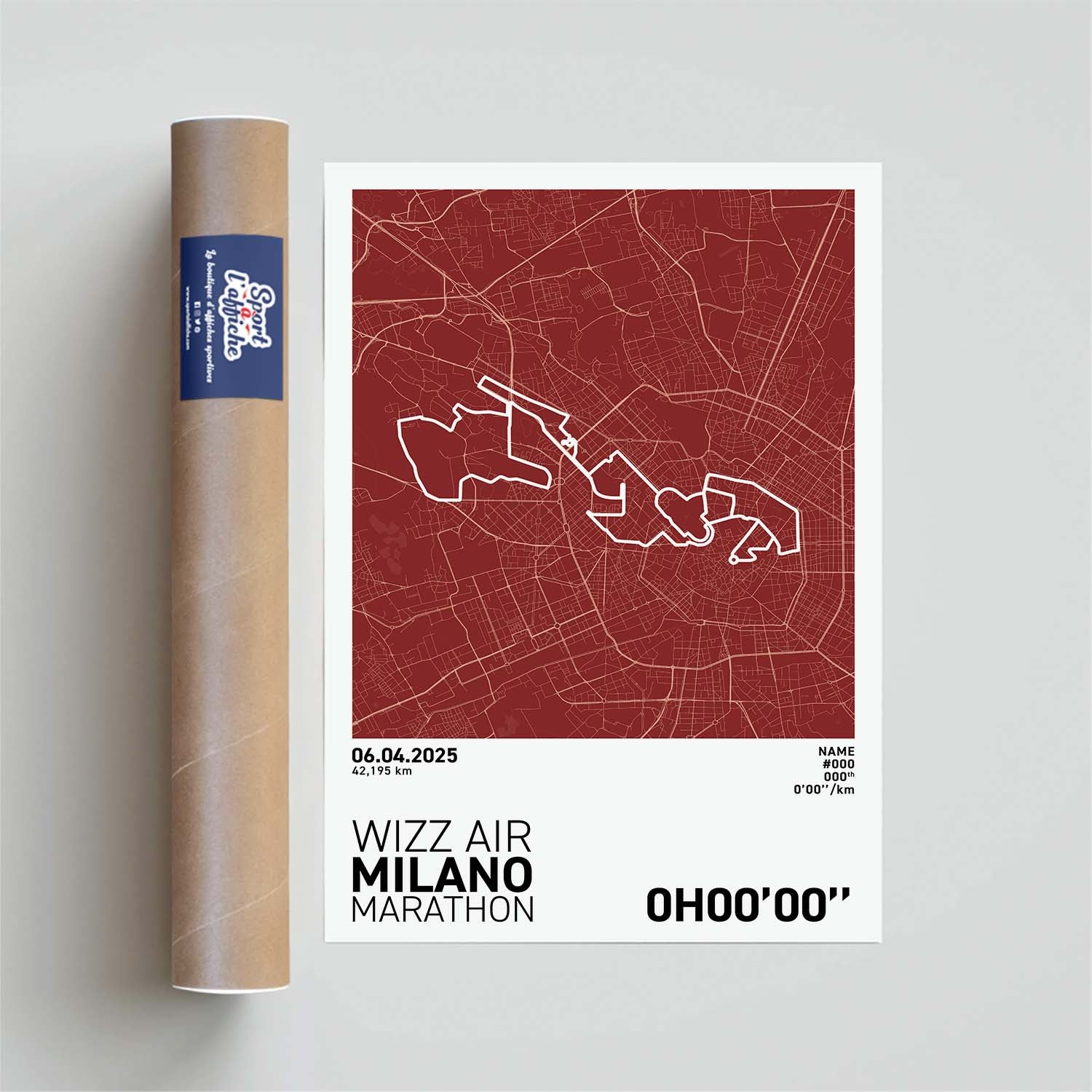 Affiche Running - Marathon de Milan