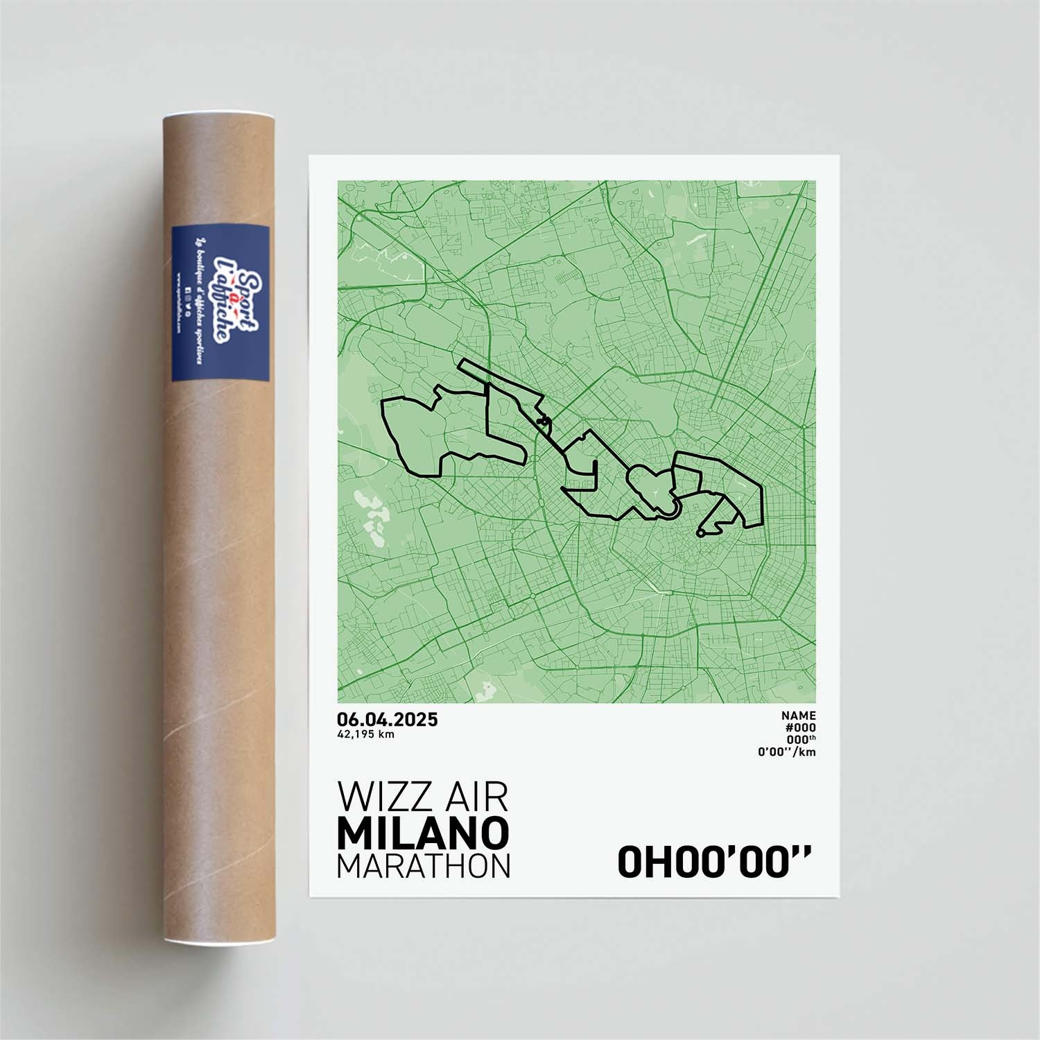 Affiche Running - Marathon de Milan