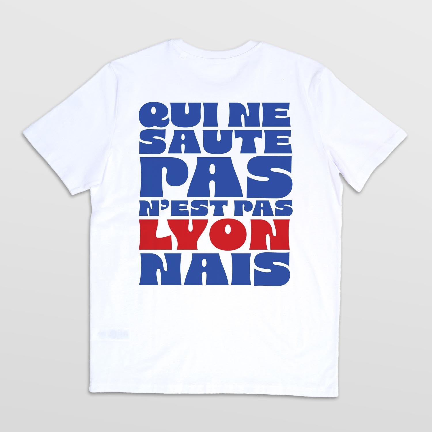 Tshirt Foot - Qui ne saute pas n'est pas lyonnais