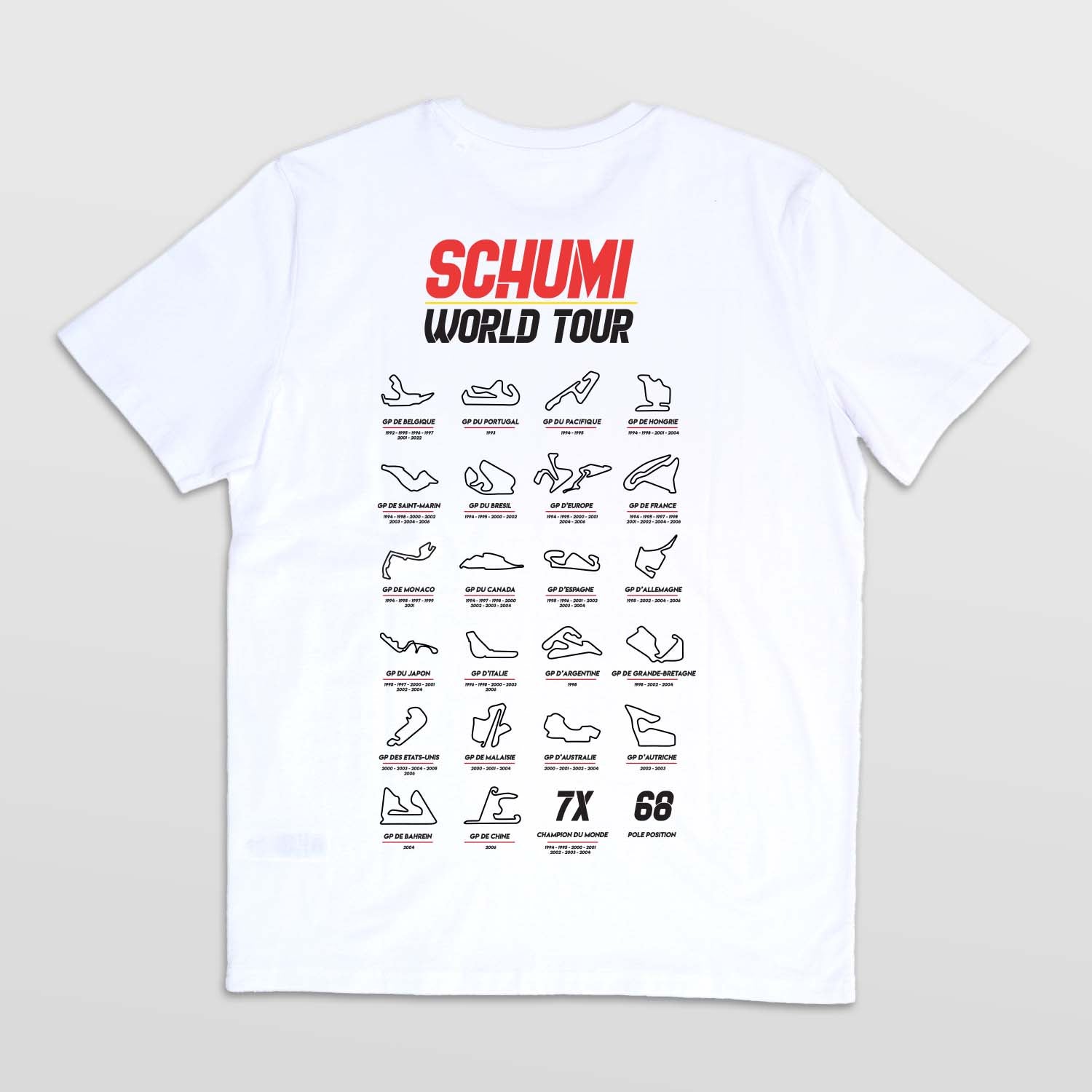 Tshirt Formule 1 - The Schumi World Tour