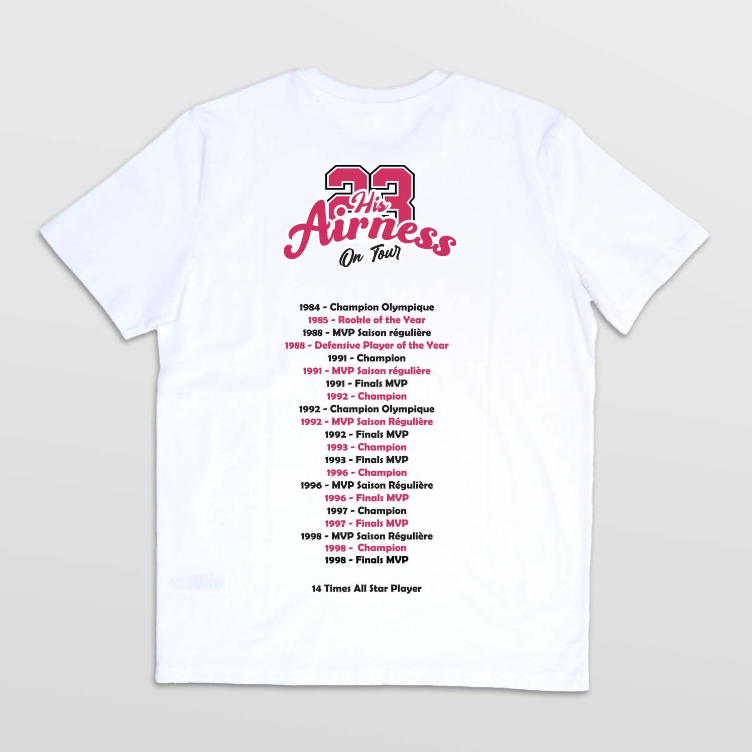 Tshirt Basket - His Airness On Tour