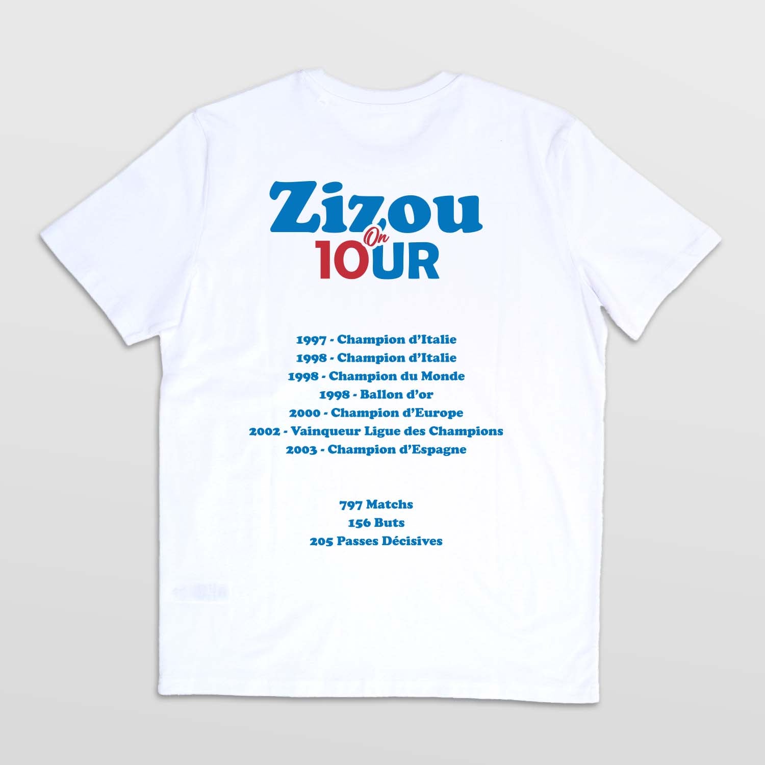 Tshirt Foot - Zizou On Tour