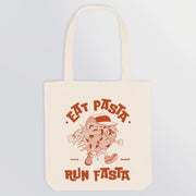 Tote Bag Running - Eat Pasta Run Fasta