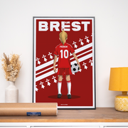 Affiche Foot Brest - Enfant Personnalisé