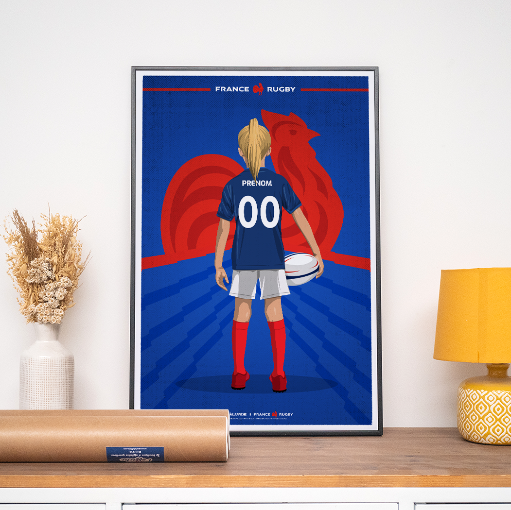 Affiche France Rugby - Enfant Personnalisé