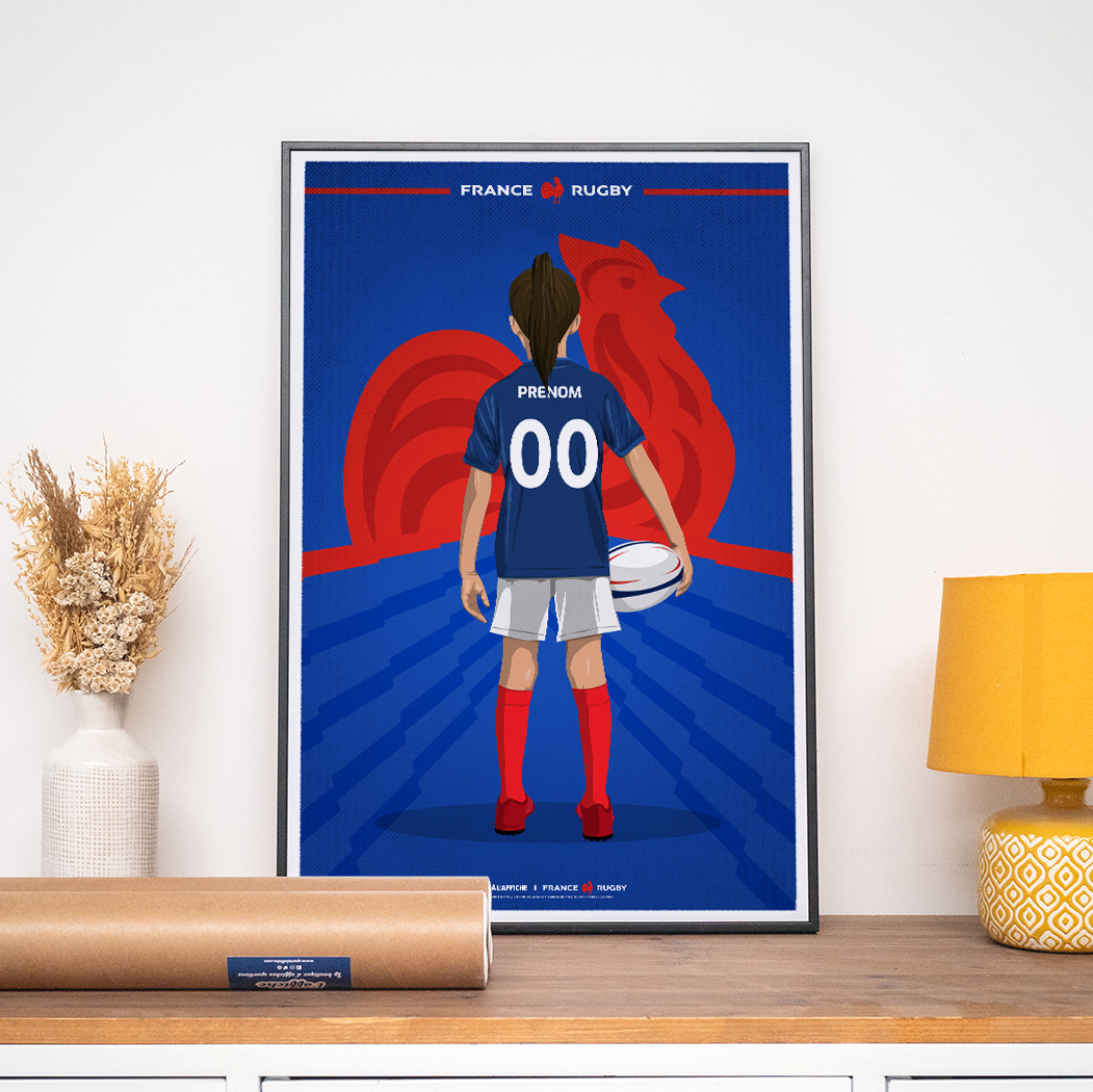 Affiche France Rugby - Enfant Personnalisé