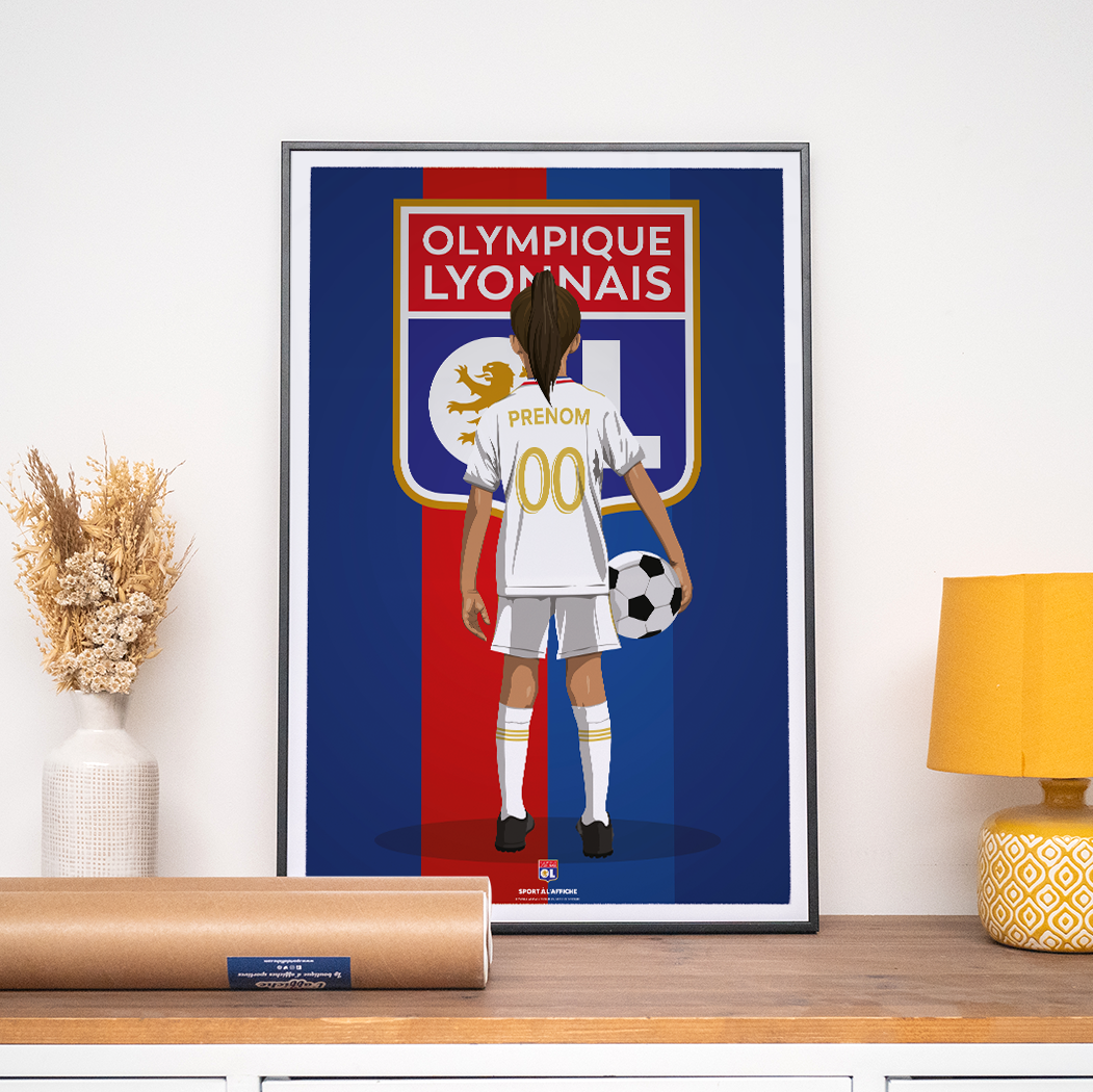 Affiche Olympique Lyonnais - Enfant Personnalisé